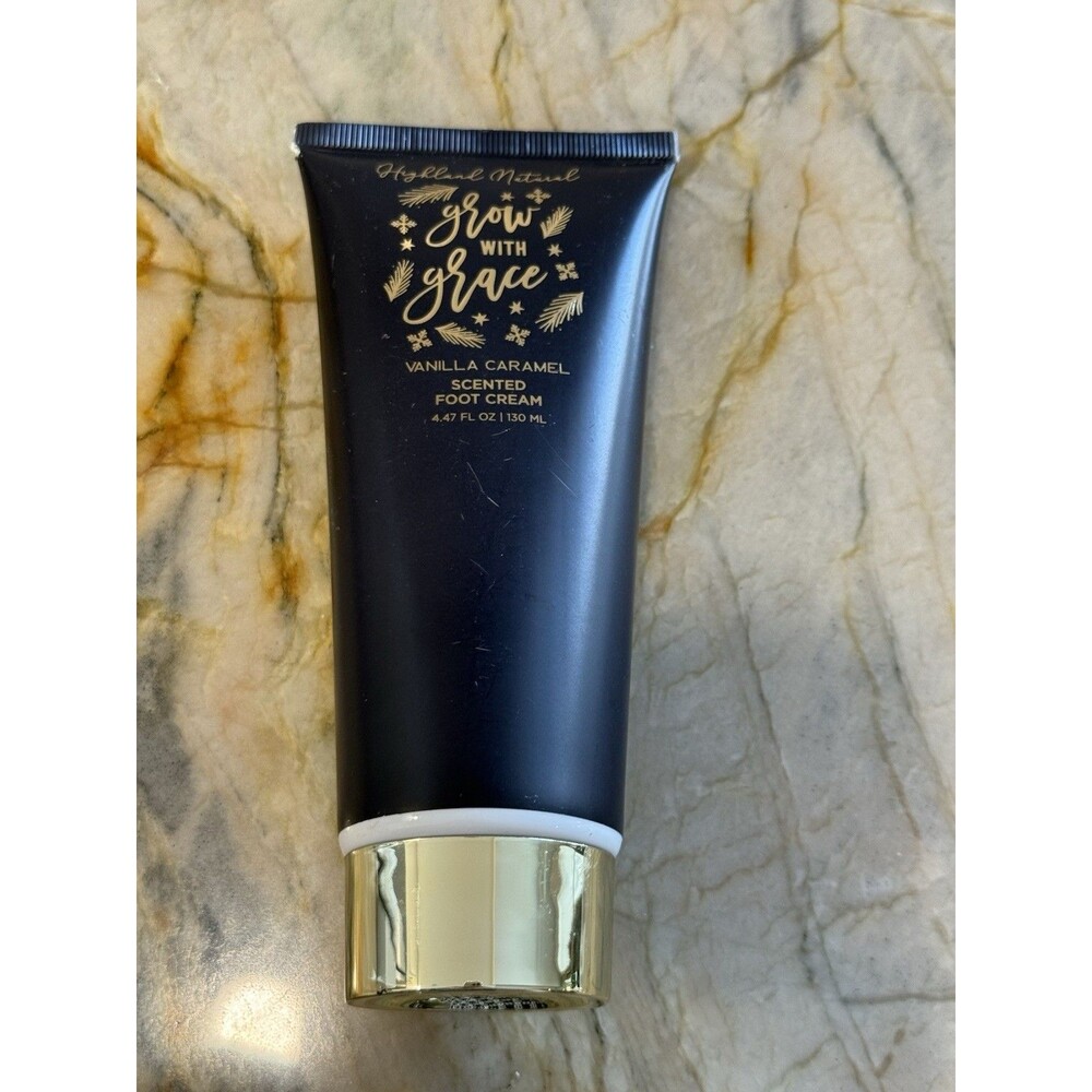 Highland Natural Scented Vanilla Caramel Foot Cream 4.47oz Glow With Grace New